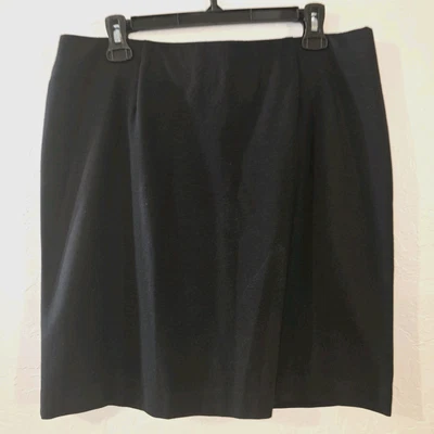 Falda lápiz J. Jill pequeña grande negra elástica hasta la rodilla PL LP para mujer Foto 1 de 4