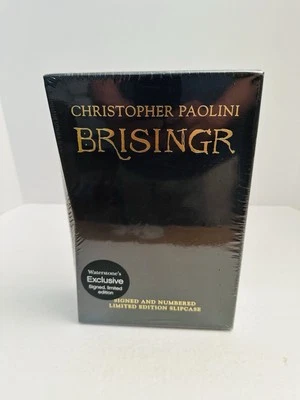 Waterstone's Christopher Paolini Signed and Numbered "Brisingr" HC Book 3 Sealed - Image 1 of 3