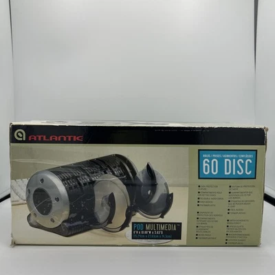 CD Holder Organizer Storage Pod-Atlantic Holds 60 Discs DVD, Blue-Ray, CD's NEW - Image 1 of 4