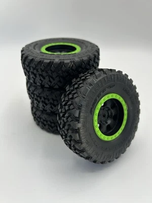 Axial Capra UTB18 1/18 Nitto Trail Grappler Buggy Wheels & Tires (Green) - Image 1 of 4