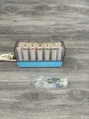 Clairol 20 Instant Hairsetter Hot Rollers (NO CLIPS) Wax Core Pageant C20SZ Blue - Image 1 of 4