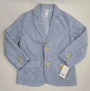 Carters Seersucker Zwei Knopf Blazer Jacke Gr. 6 Baumwolle Coastal Old Money Preppy - Bild 1 von 13