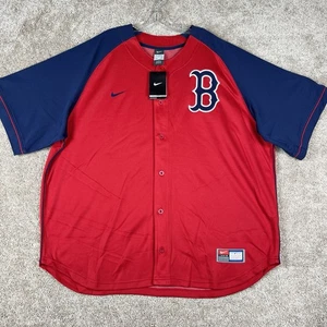 Boston Red Sox Nike Team Jearsey Mens 2XL Red Blue MLB Genuine Merchandise - Picture 1 of 11