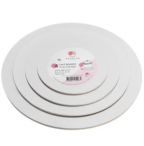 Wenburg piatto per torta set di 4 15 20 25 30 cm base per torta cake board rotondo - Foto 1 di 8