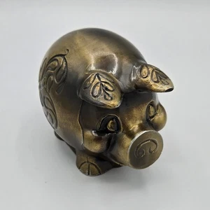 Vtg Salesman Sample Brass Coin Piggie Bank Mercantile National Bank of Chicago  - Picture 1 of 8