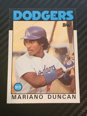 1986 Topps - Mariano Duncan #602 (RC) Los Angeles Dodgers  - Image 1 of 2