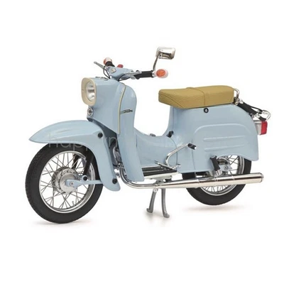 Schuco 1/10 Scale Simson KR51/1 Blue Motorcycle Diecast Model Gift NIB - Image 1 of 4