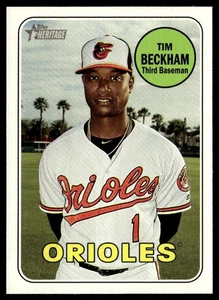 2018 Topps Heritage Tim Beckham Baltimore Orioles #616 - Picture 1 of 2