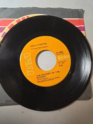 The Mystery Of The Mystery / My Blue Tears Dolly Parton 45 RPM Vinyl - Image 1 of 4