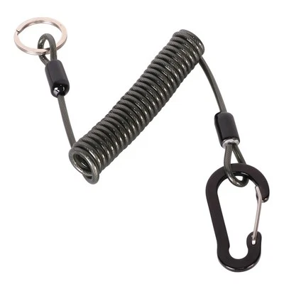 Pinza per esca a molla spirale corda mancante pesca alta elasticità corda metallica - Immagine 1 di 4