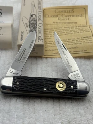 Vintage Camillus Classic Cartridge Knife CCC-2 1992 30-30 Winchester Cartridge - Image 1 of 4