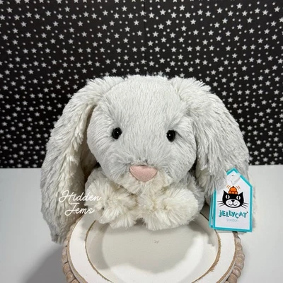AUTHENTIC❣️Jellycat MEDIUM LOPPY SILVER BUNNY - Soft Plush Toy Retired NWT - Image 1 of 4