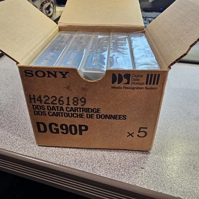 5 - PACK  Sony DG90P Data Tape / Cartridge New Sealed 2.0GB 90M 295 feet, NEW - Image 1 of 2