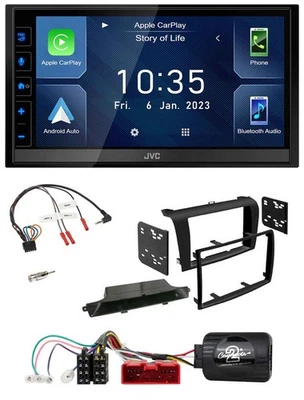 JVC DAB Bluetooth Lenkrad USB 2DIN Autoradio für Mazda 3 2003-2009 schwarz - Bild 1 von 4