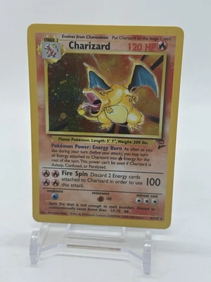 2000 Pokemon Base Set 2 Charizard Holo #4/130 - Image 1 of 4