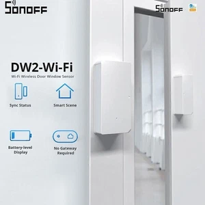 SONOFF DW2 Wifi Wireless Door Window Sensor Open/Closed Detectors e-WeLink APP - Picture 1 of 9