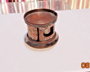 Vtg. Embossed Silverplate over Copper USPS Postage Stamp Roll Dispenser Box - Picture 1 of 6