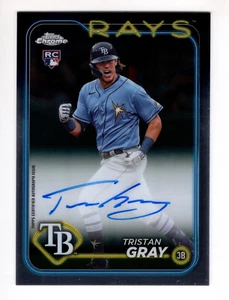 2024 Topps Chrome Auto RA-TGR Tristan Gray RC Rookie Tampa Bay Rays - Bild 1 von 4