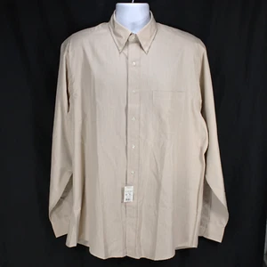 Brooks Brothers Shirt Men's 16.5-36 Oxford Button Down Tan Glen Micro Plaid NEW - Picture 1 of 6