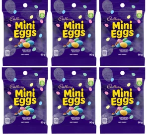 (6 pack )Cadbury Mini Eggs, Chocolatey Candy Eggs, 90 g total 19.7 OZ - Picture 1 of 11