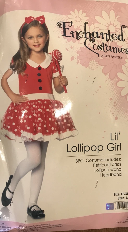 Adorable Disfraz Lil Lollipop Niña Niño 3-4 Halloween Foto 1 de 3