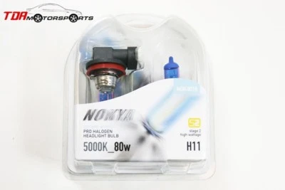 Lâmpadas de halogênio NOKYA H11 branco cósmico 5000K 80W - Imagem 1 de 4