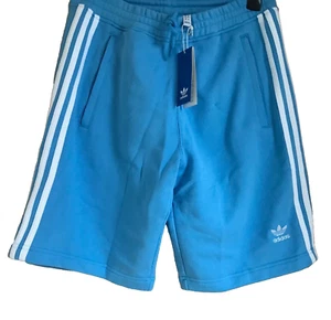 Adidas Originals Men's Trefoil 3 Stripes Retro Light Blue Shorts Size M (32-33") - Picture 1 of 5