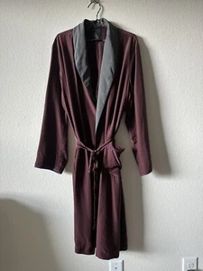 Prada 100% Silk burgundy Robe With Purple Accent - Picture 1 of 10