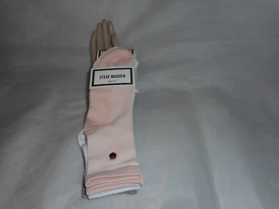 Steve Madden Women's 3 Pairs Multicolor Anklets Socks Shoe Size 5-10 - Image 1 of 4