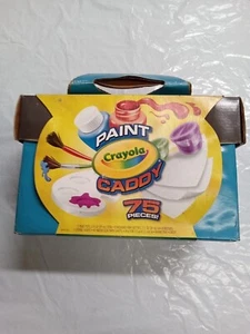 CRAYOLA 75 Piece Paint Caddy (BRUSHES, SPONGES, PAINT, & MIXING TRAY) - Picture 1 of 5