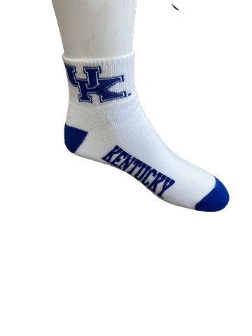 kentucky wildcats college deuce white with blue ankle socks Cover