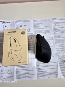 TECKNET Ergonomic Mouse 4800 DPI Wireless Vertical Mouse Black - Picture 1 of 9