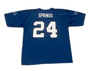 Vintage Seattle Seahawks Shawn Springs #24 jersey size Large blue - Picture 1 of 4