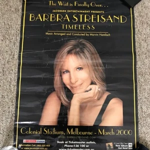 Barbra Streisand - 2000 - Póster promocional de la gira Melbourne Australia - Imagen 1 de 3