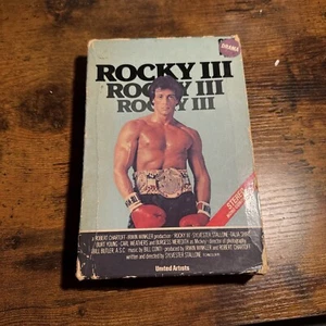 Rocky III 3 (VHS, 1982) Big Box CBS FOX - ORIGINAL FIRST RELEASE, Slide Out Tape - Picture 1 of 12