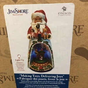 Jim Shore Heartwood Creek "Making Toys, Delivering Joys" Rotating Santa Figurine - Picture 1 of 2