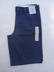 Cat & Jack Boys Size 14 Husky Adjustable Waist Flat Front Shorts Gray - Picture 1 of 4
