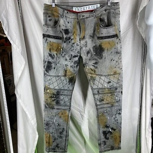 Men's Encrypted Jeans Size 40 By 32 (H2) - Picture 1 of 11