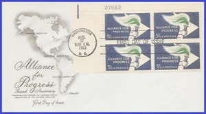 USA4 #1234 U/A ARTMASTER FDC PB4  Alliance for Progress - Picture 1 of 1