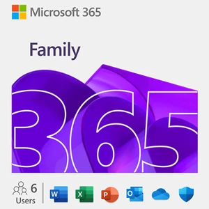 Microsoft 365 Family 1 Year Subscription for Android, Windows, Mac - Picture 1 of 1