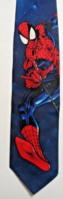 Corbata Spiderman II Vintage Ralph Marlin 1995 Marvel 100% Poli EE. UU. Foto 1 de 4