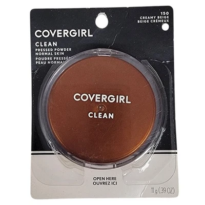 COVERGIRL Clean Pressed Powder 150 CREAMY BEIGE Original Talc - Image 1 of 2