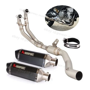 Silenciador de tubo de escape negro para Aprilia RS660 Tuono 660 2021-2025 - Imagen 1 de 14