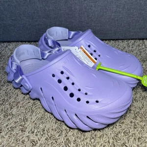 Crocs Echo Clog Mystic Purple sandalo casual da donna taglia 9 207937-5BN NUOVO - Foto 1 di 7