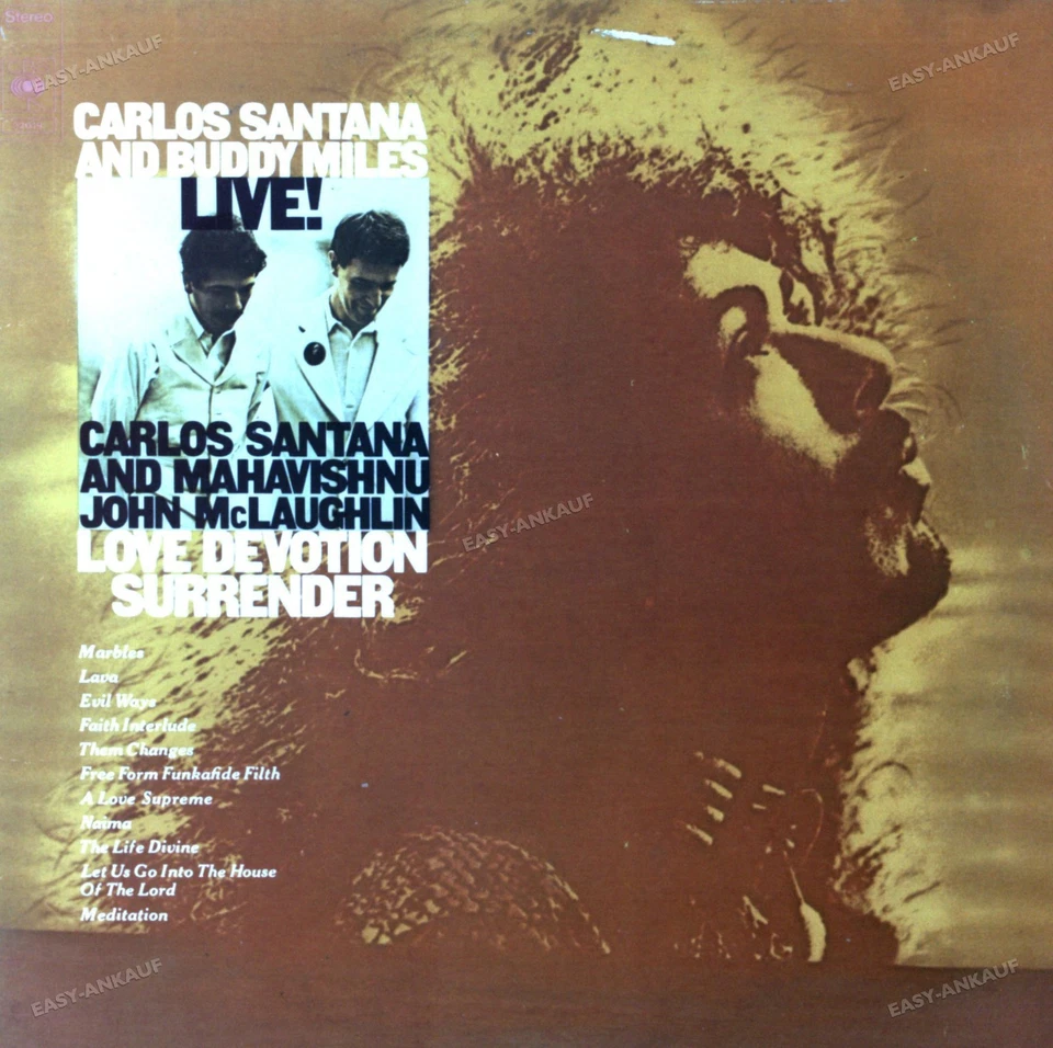Santana, Buddy Miles, Mclaughlin - Live! / Love Devotion Surrender 2LP .* - Image 1 of 1