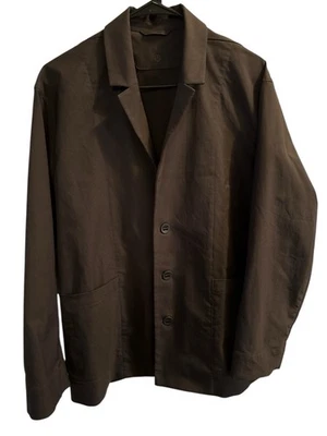 Lululemon Men's Relaxed-Fit Twill Blazer Espresso ESPR Brown Size Small Office - Image 1 of 4
