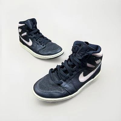 Nike Air Jordan 1 Retro High PRM Black AQ9131 001 Women's Size 7.5 - Image 1 of 4