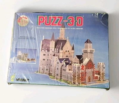 Puzz-3D Neuschwanstein Bavarian Castle 1000pc 3D Jigsaw Puzzle Wrebbit  - Image 1 of 4