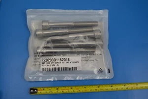 5 x FABORY 1/2" - 13 UNC x 4" A4 Acero Inoxidable SS316 Cabeza de Enchufe Tornillos 55050 - Imagen 1 de 3