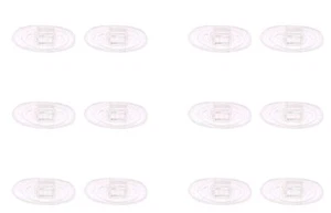 Clear Rubber Silicon Clip On Type Nose Pads Pieces Buds for Glasses Sunglasse... - Picture 1 of 6